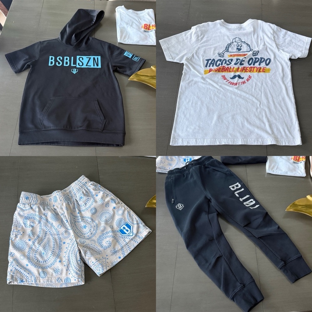 4 pc LOT BASEBALL LIFESTYLE 101 BSBL YL AND YM